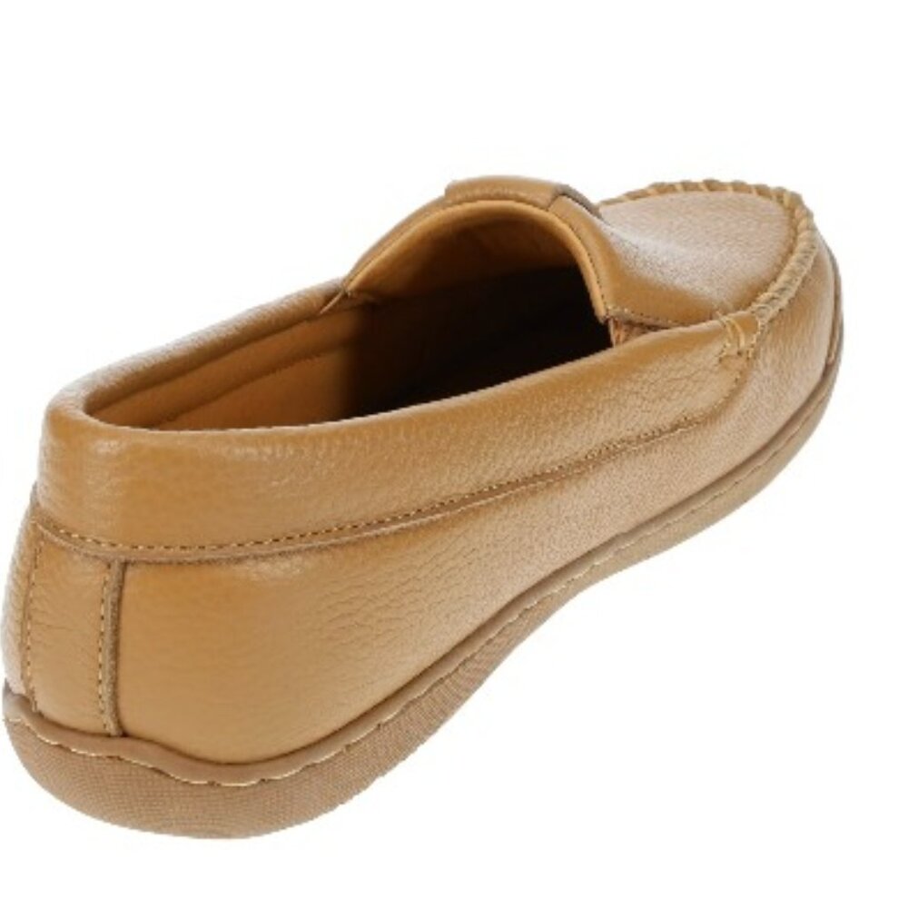 FOAMTREADS MEN'S SLIPPER BARK NAPPA LEATHER UPPER WITH MEMORY FOAM INSOLE